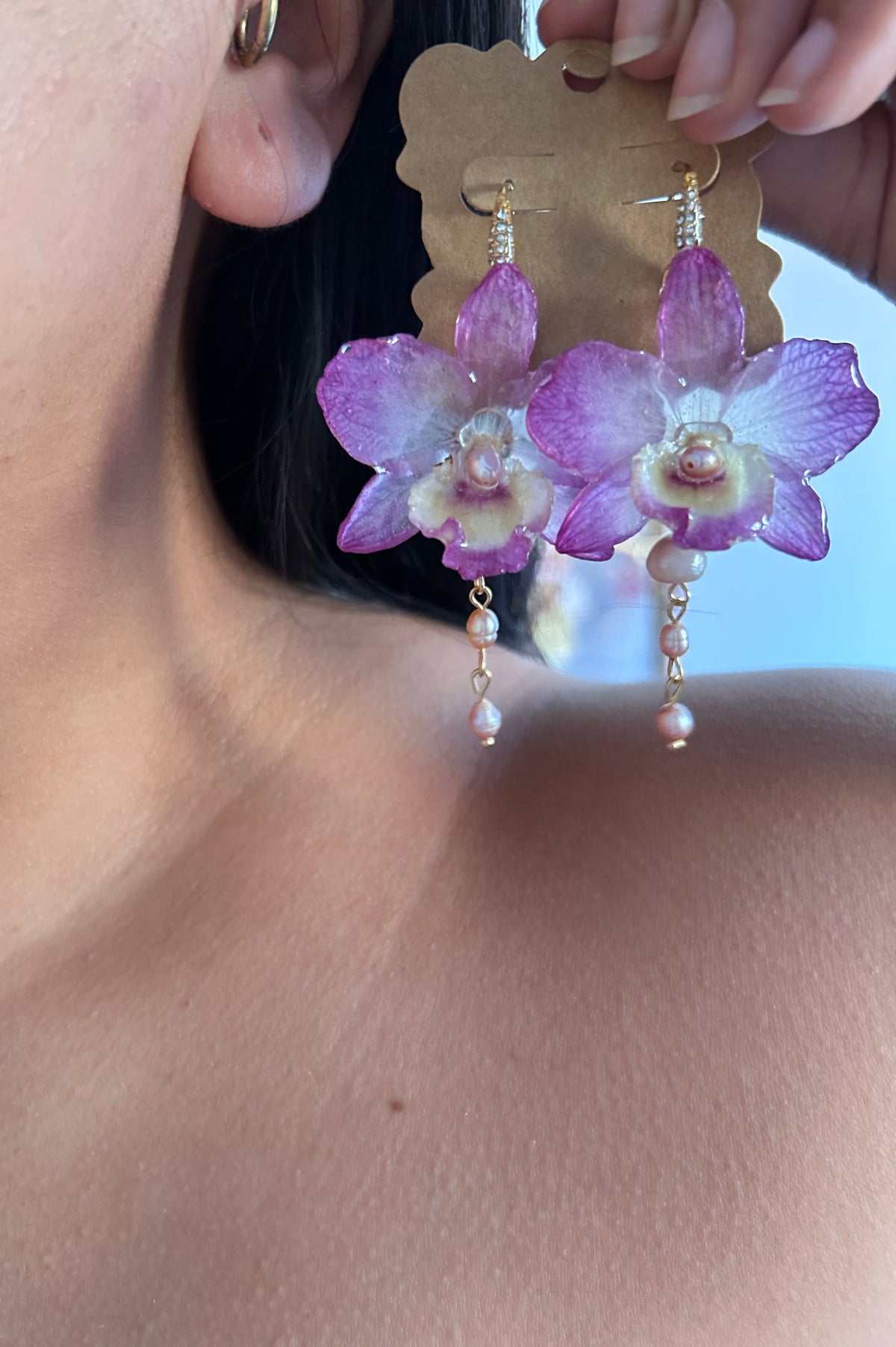 Pendientes dendrobium mini