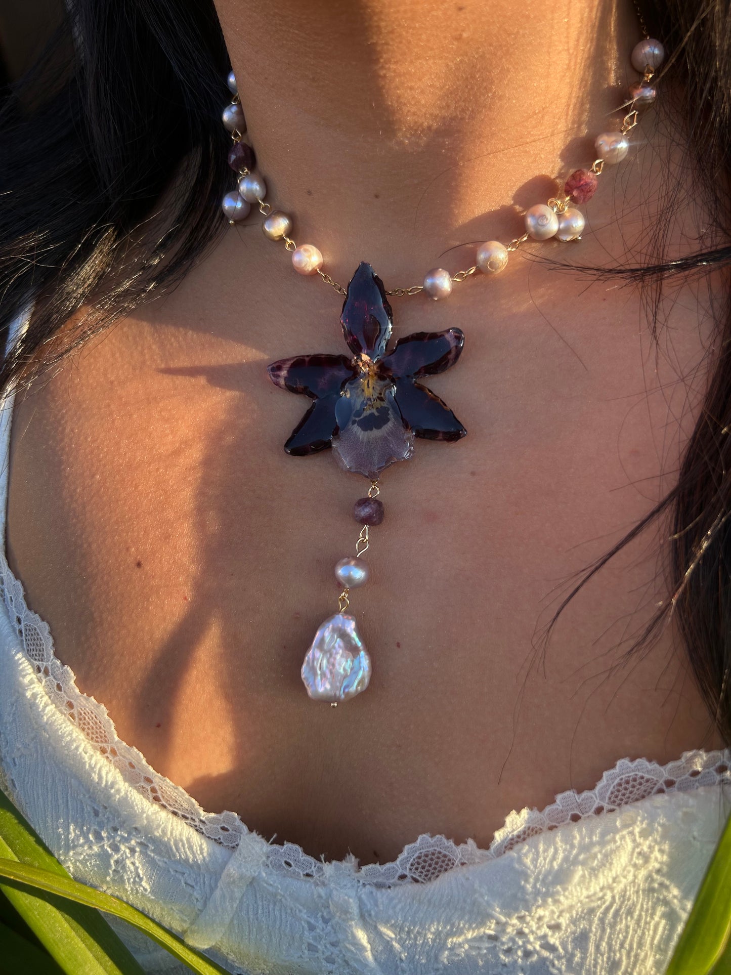 Exotic orchid dark