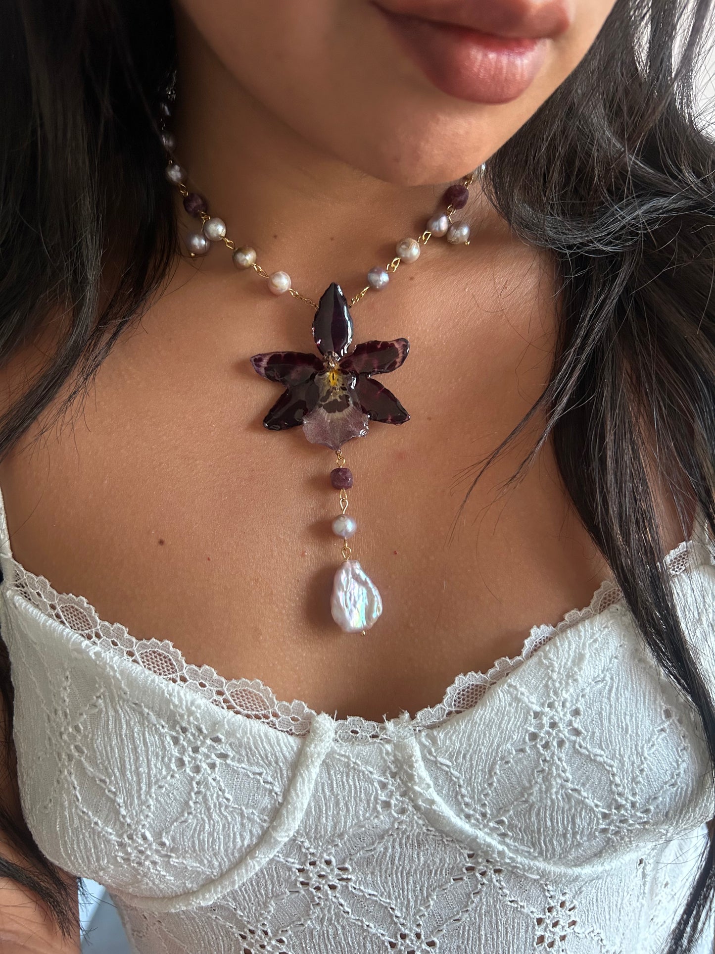 Exotic orchid dark