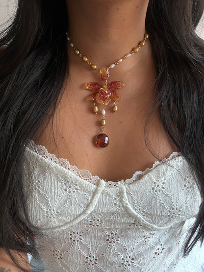 Perlas doradas cambria orchid