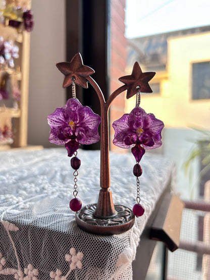 Pendientes mini purple
