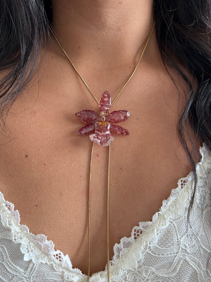 Exotic orchid red
