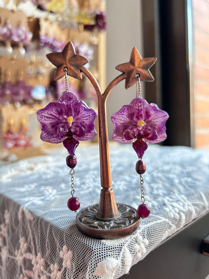 Pendientes mini purple