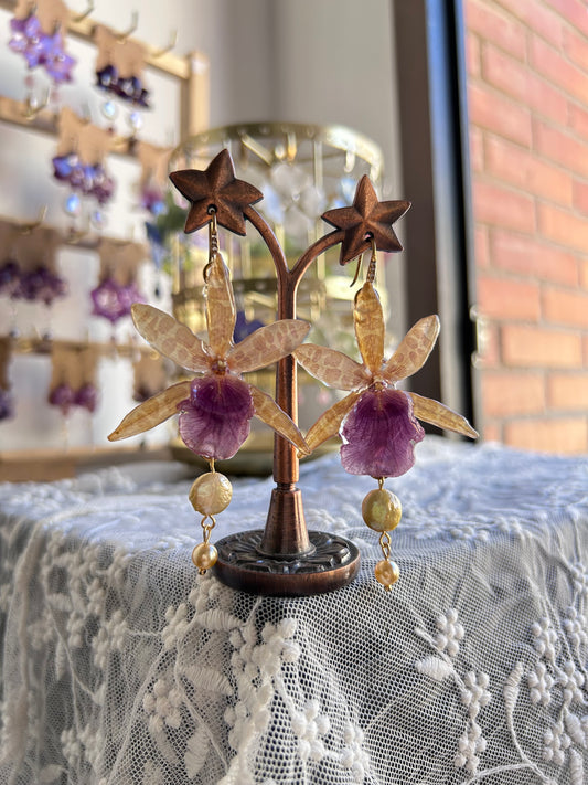 Miltoniopsis earrings