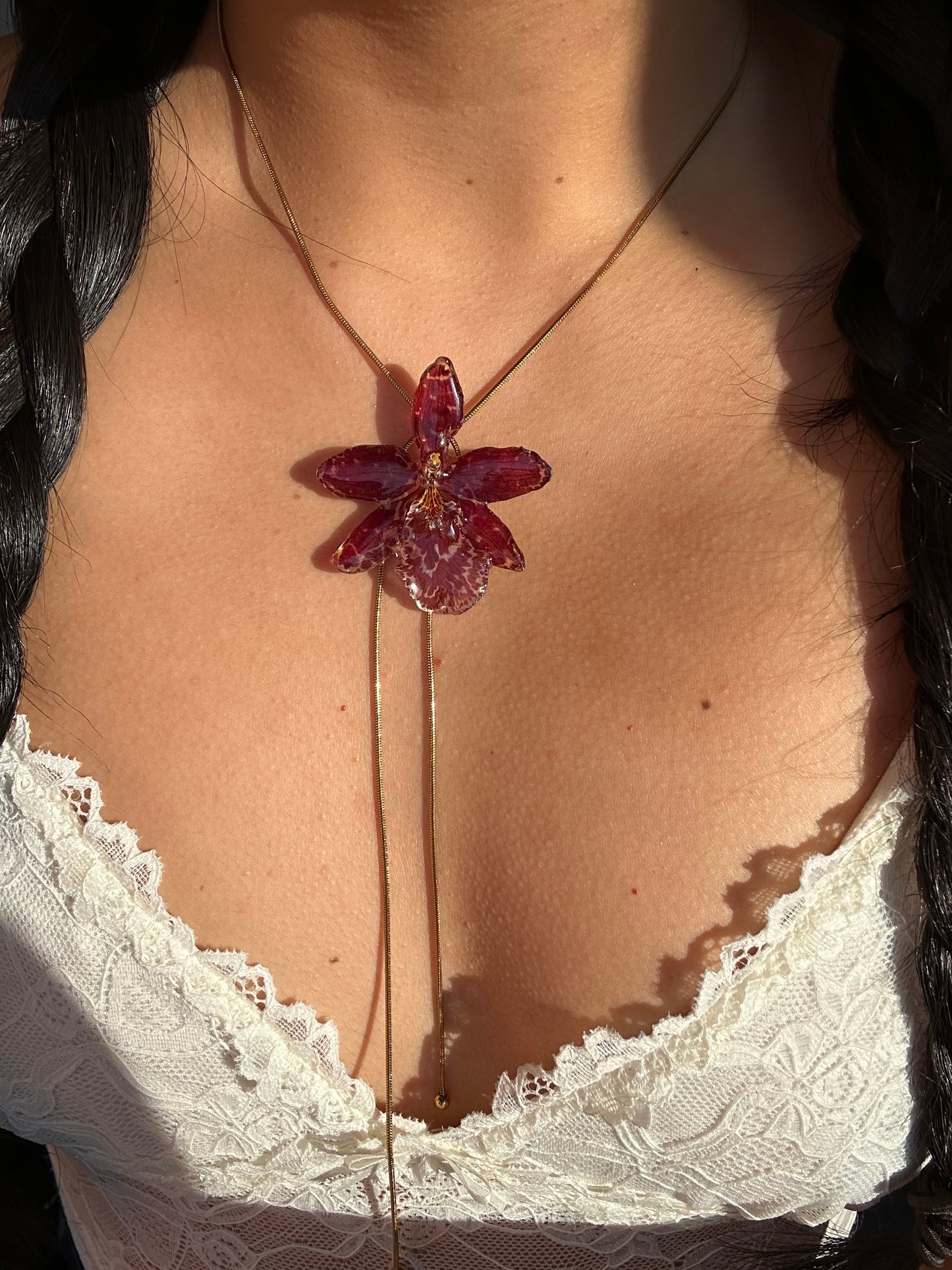 Wild red orchid