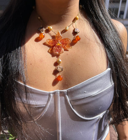 Exotic orange orchid