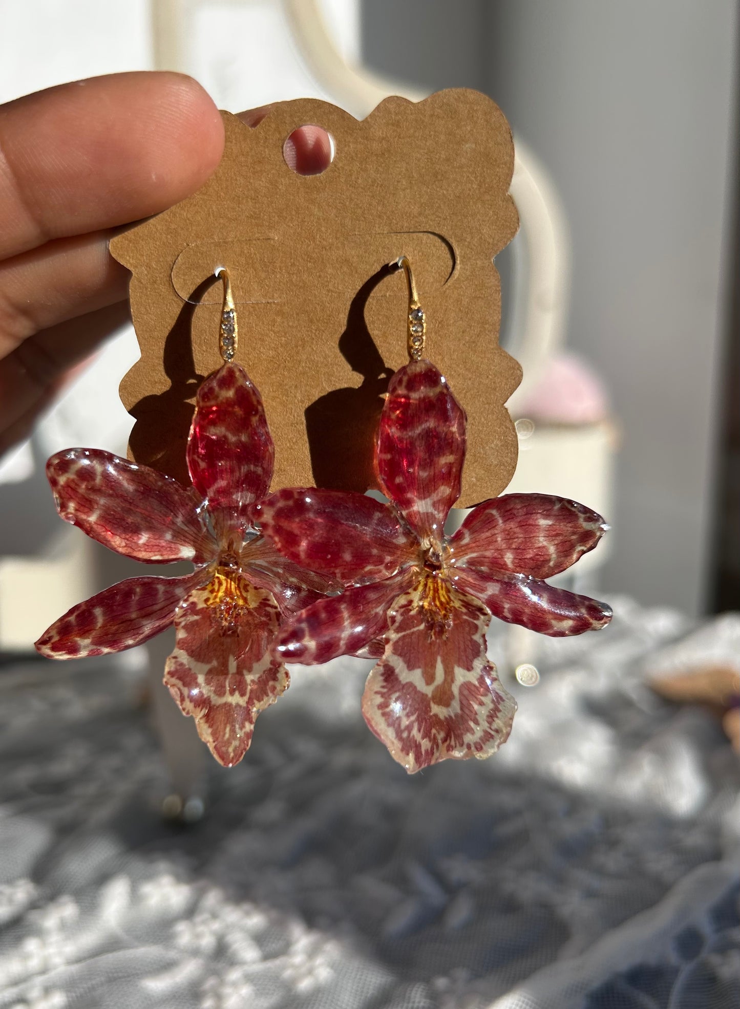 Exotic orchid wild red