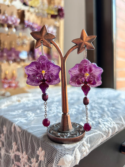 Pendientes mini purple