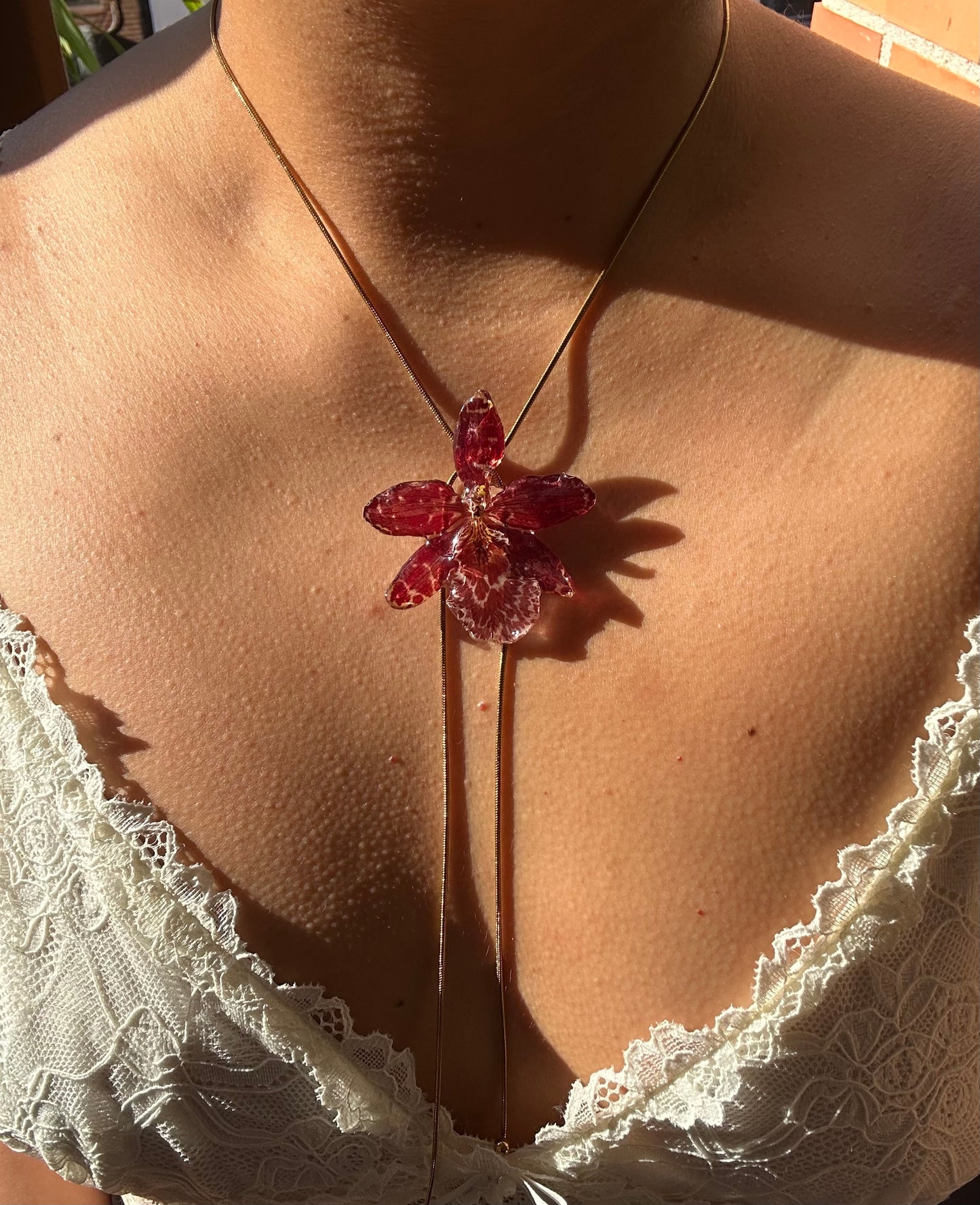 Wild red orchid