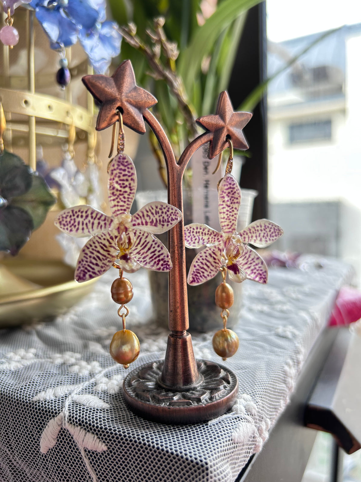 Pendientes hybrid Orchid