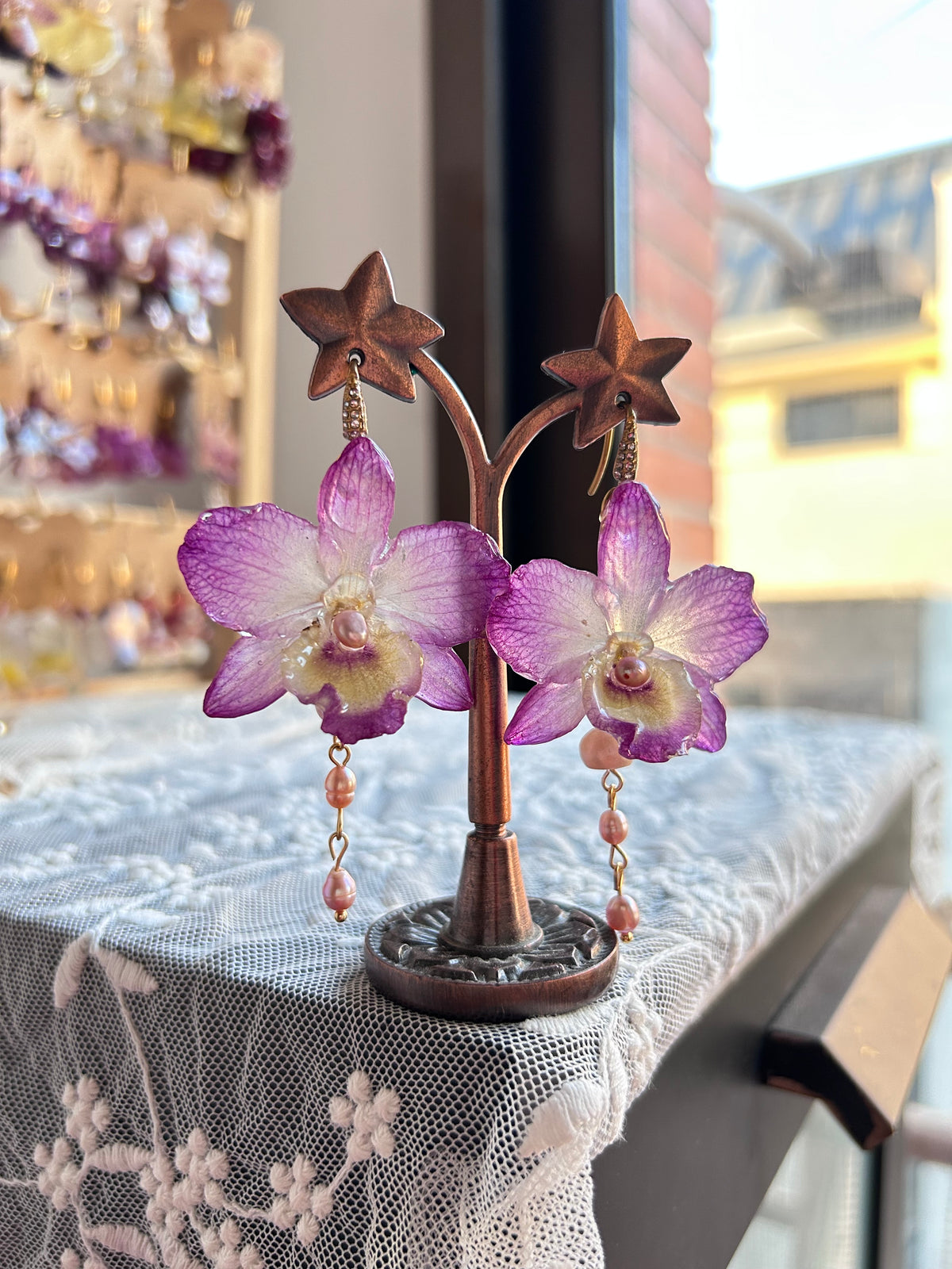 Pendientes dendrobium mini