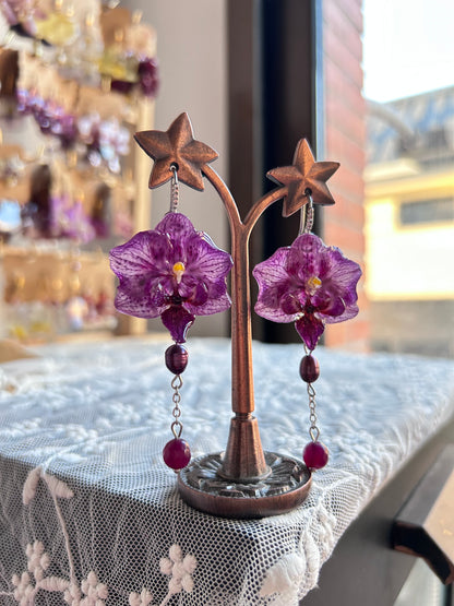 Pendientes mini purple