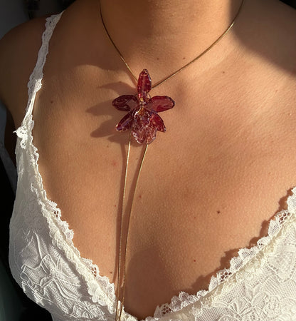 Wild red orchid