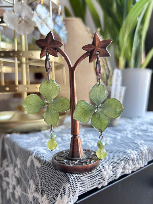 Hortensias green