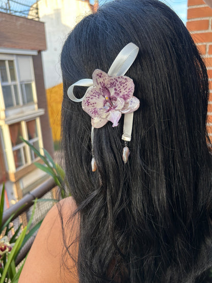 Hair clip phalaenopsis lazo