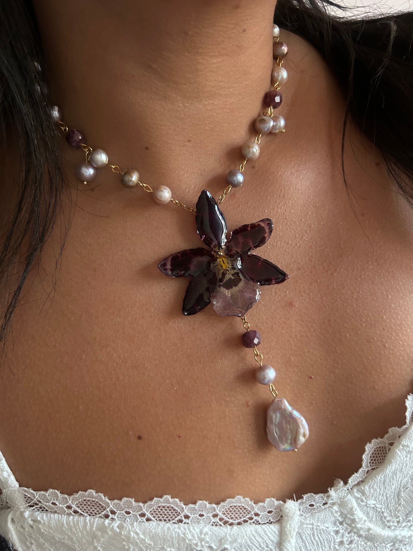 Exotic orchid dark