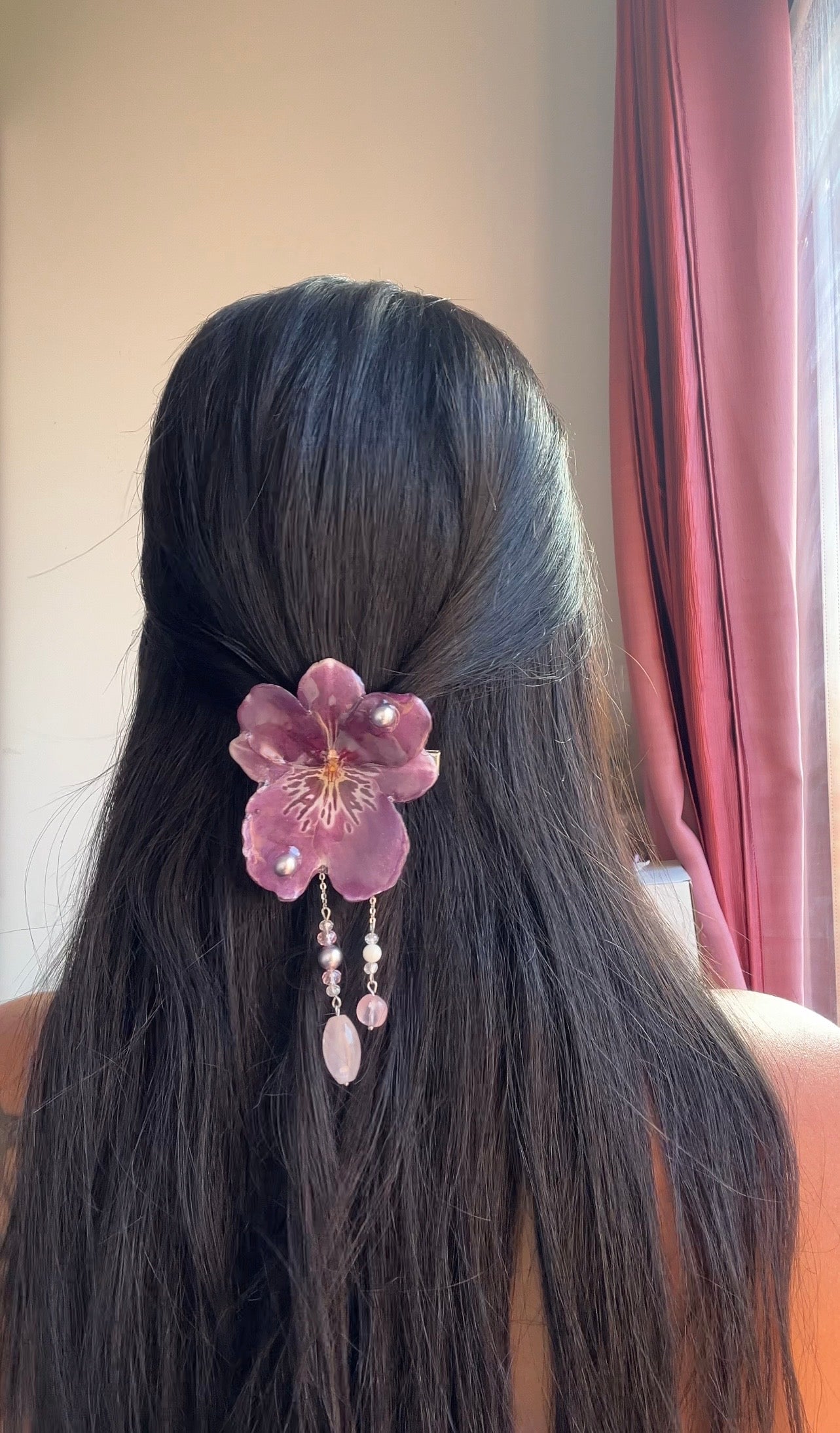 Hair clip Miltonia