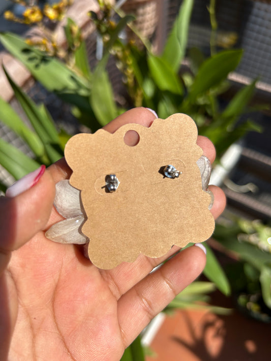 Mini orchid earrings