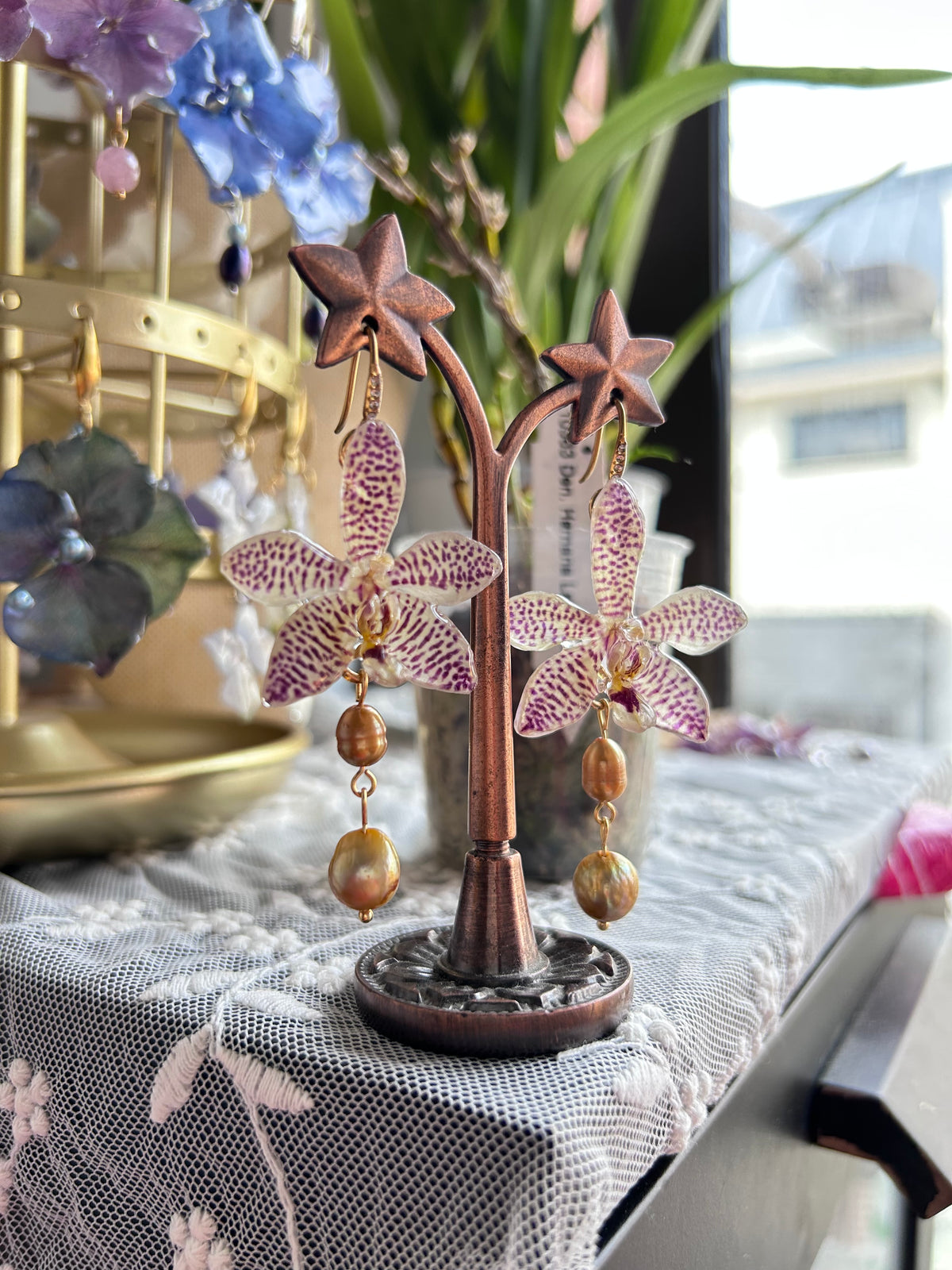 Pendientes hybrid Orchid