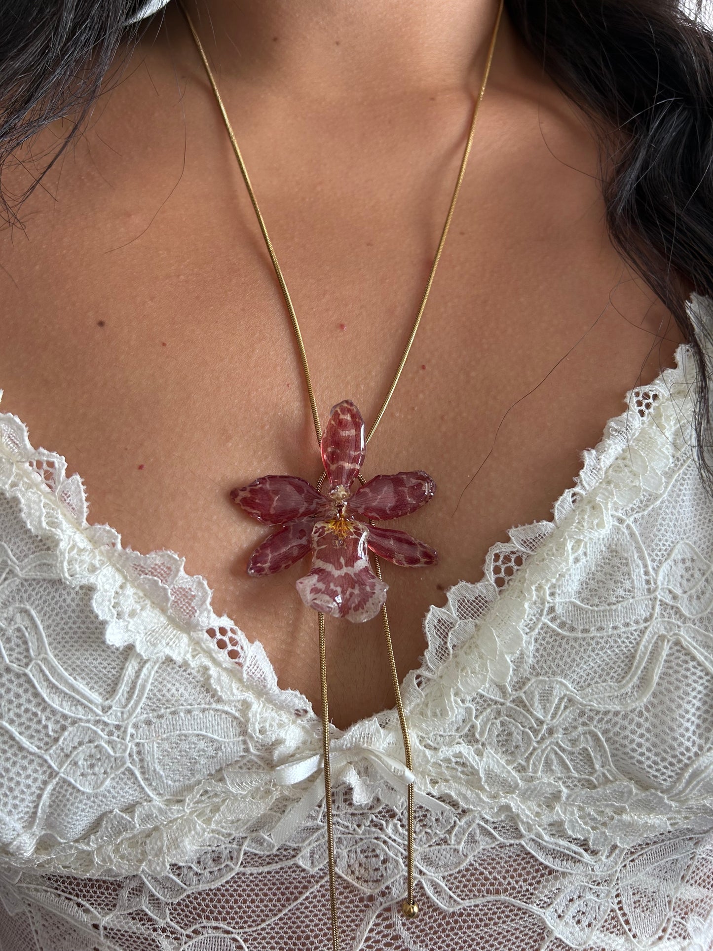 Exotic orchid red