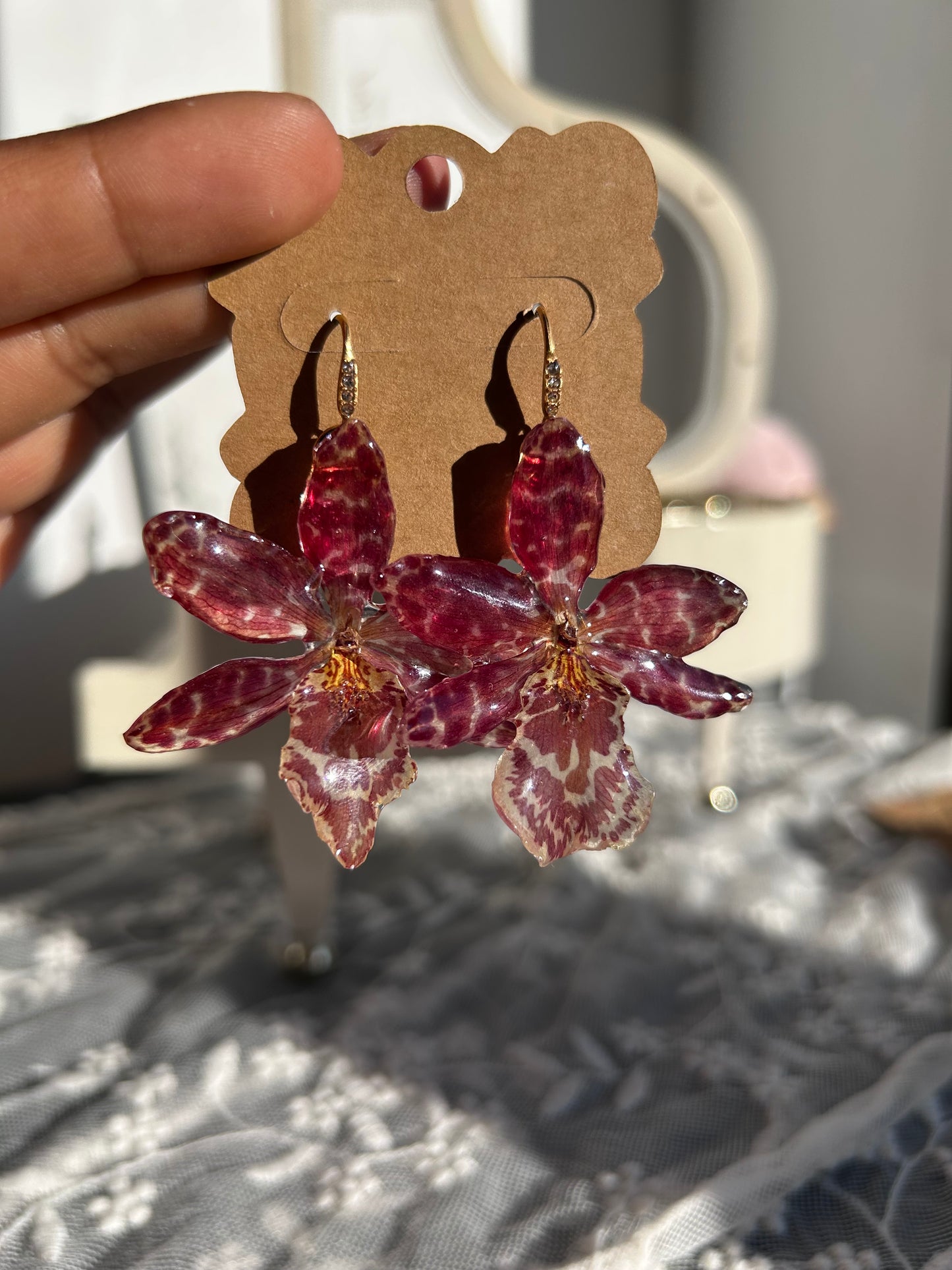Exotic orchid wild red