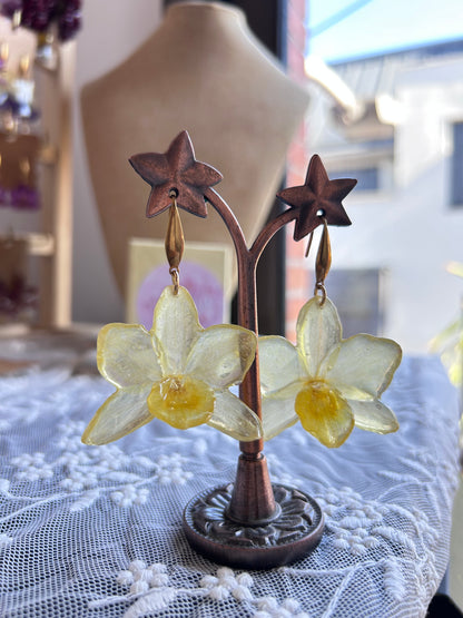 Pendientes dendrobium Yellow