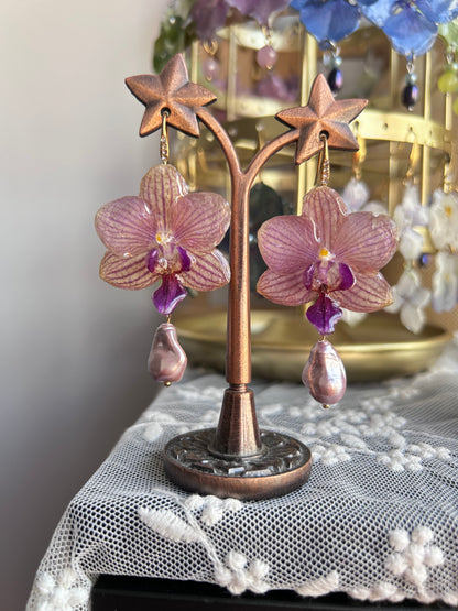 Pendientes mini Orchid