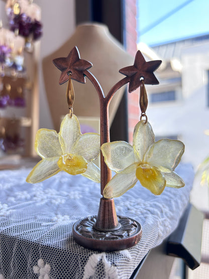 Pendientes dendrobium Yellow